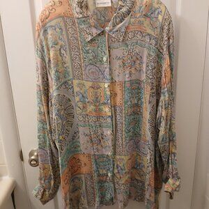 Elizabeth Pastel Print Blouse